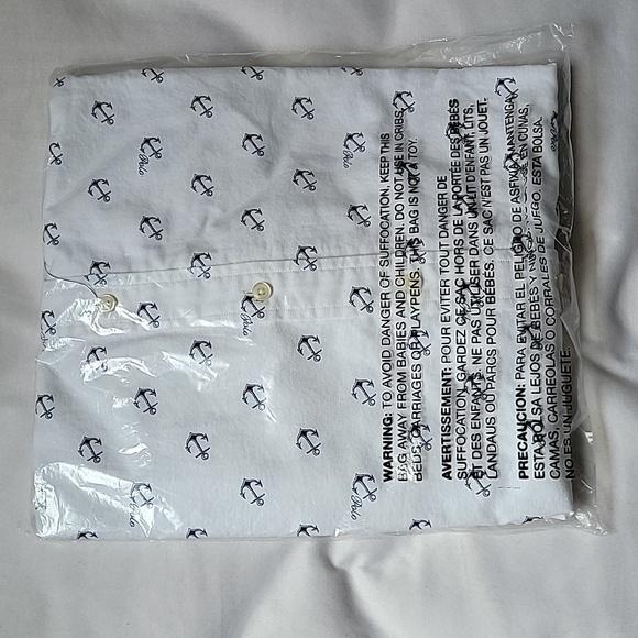POLO Ralph Lauren Classic Fit Button-down Short Sleeve Anchor Print Shirt - Picture 3 of 3